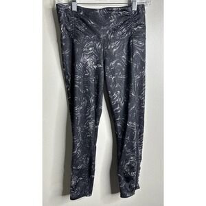 Lululemon Speed Tight II Full Luxtreme Pockets‎ Ruched Leggings Black Swirl Sz 6